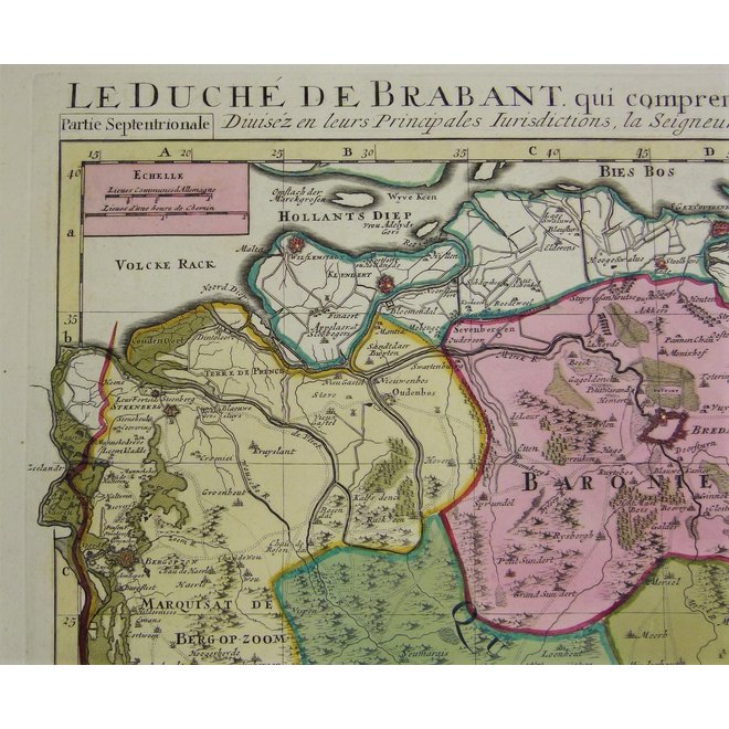 Collectie Gouldmaps - Brabant - Le duché de Brabant (..) ; N. Sanson / A.H. Jaillot – 1692-1720