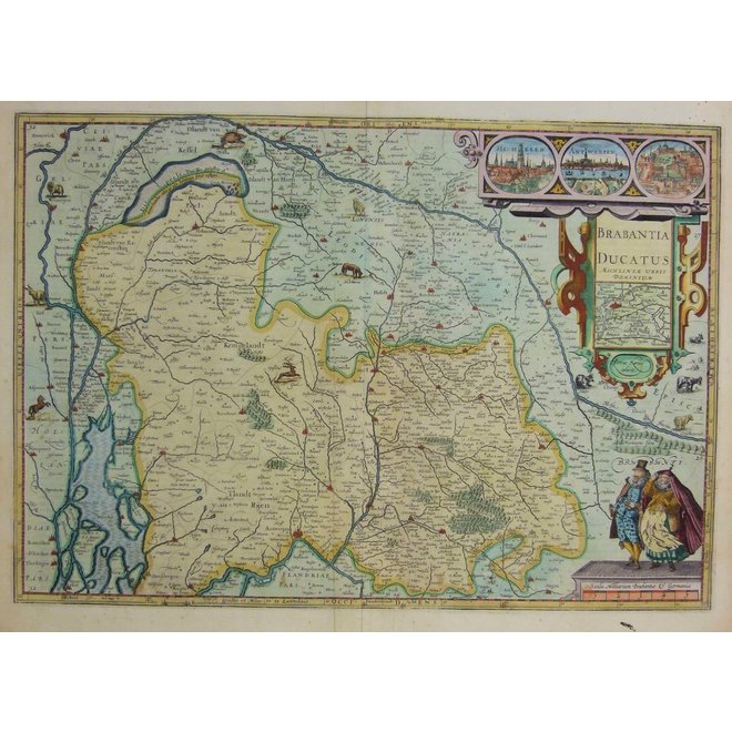 Collectie Gouldmaps - Brabant – Brabantia Ducatus Machliniae (..); Petrus Kaerius – 1617