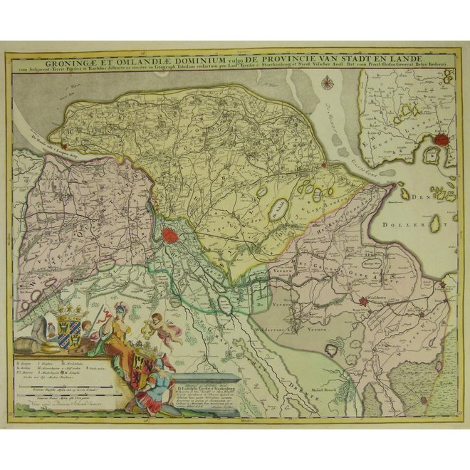 Collectie Gouldmaps - Groningen – Groningae et Omlandiae Dominium (..).; P. Schenk II / N. Visscher – 1720-1750