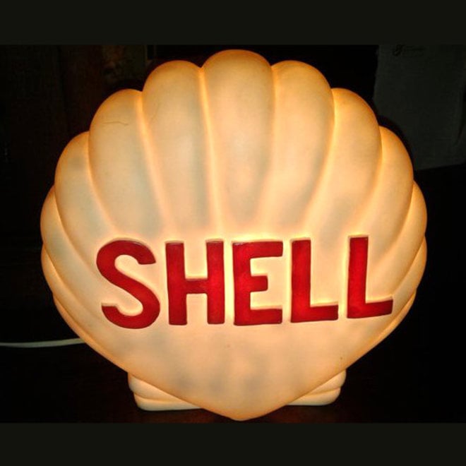 Tafellamp Pomp Glas Shell H29cm