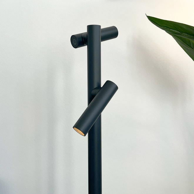 Sompex Oplaadbare Leeslamp Tubo, zwart 2-lichts