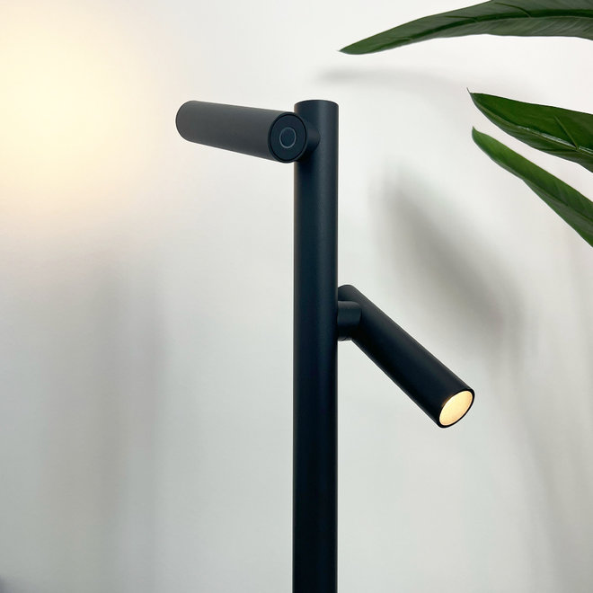 Sompex Oplaadbare Leeslamp Tubo, zwart 2-lichts