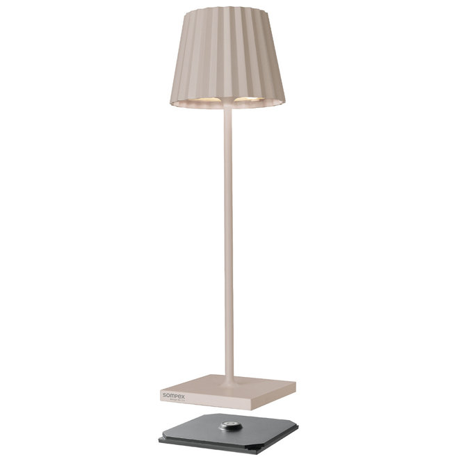 Oplaadbare LED Tafellamp Troll 2.0 Zand