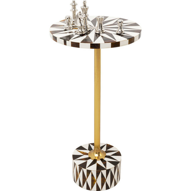 Bijzettafeltje Domero Star Brown White Ø25cm