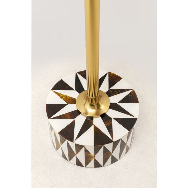 Bijzettafeltje Domero Star Brown White Ø25cm