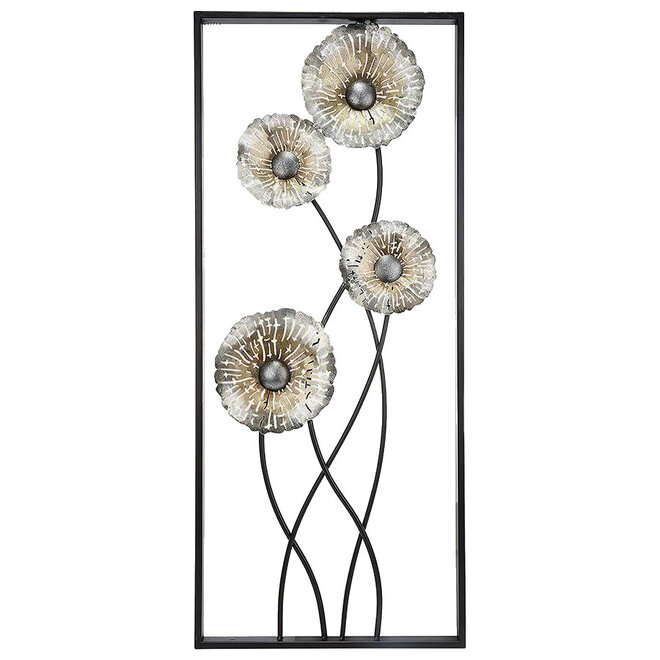 Metalen Wanddeco Sunflower A