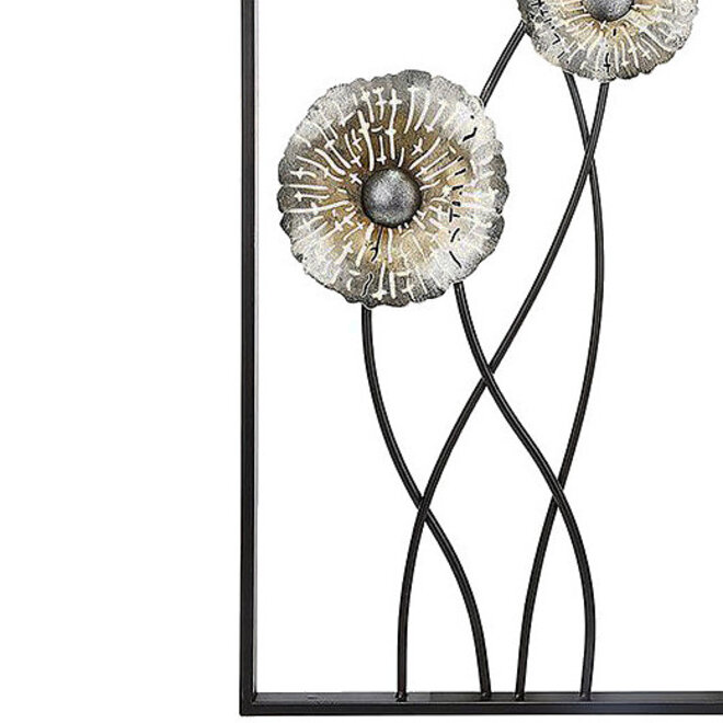 Metalen Wanddeco Sunflower A