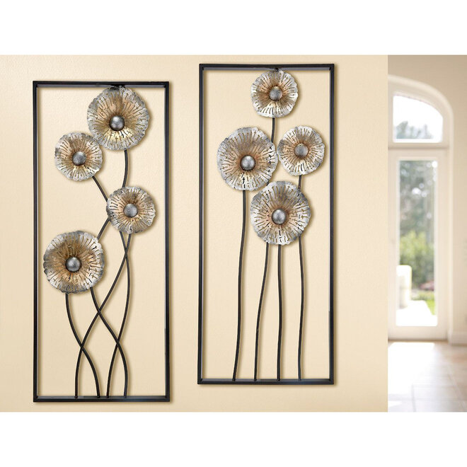 Metalen Wanddeco Sunflower A