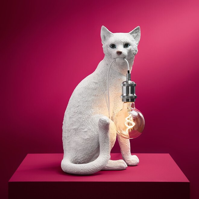Tafellamp Cat Wit