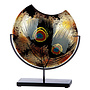 Glas Vaas Peacock