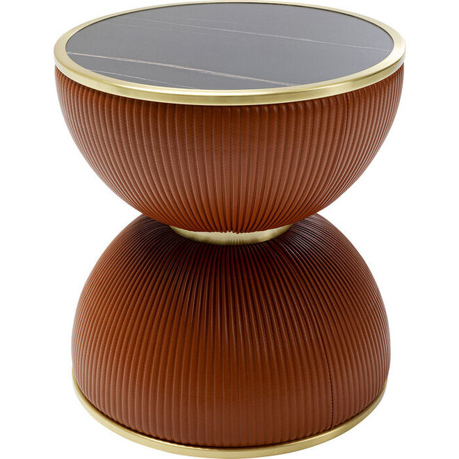 Bijzettafel Endless Vegas oranje H49cm
