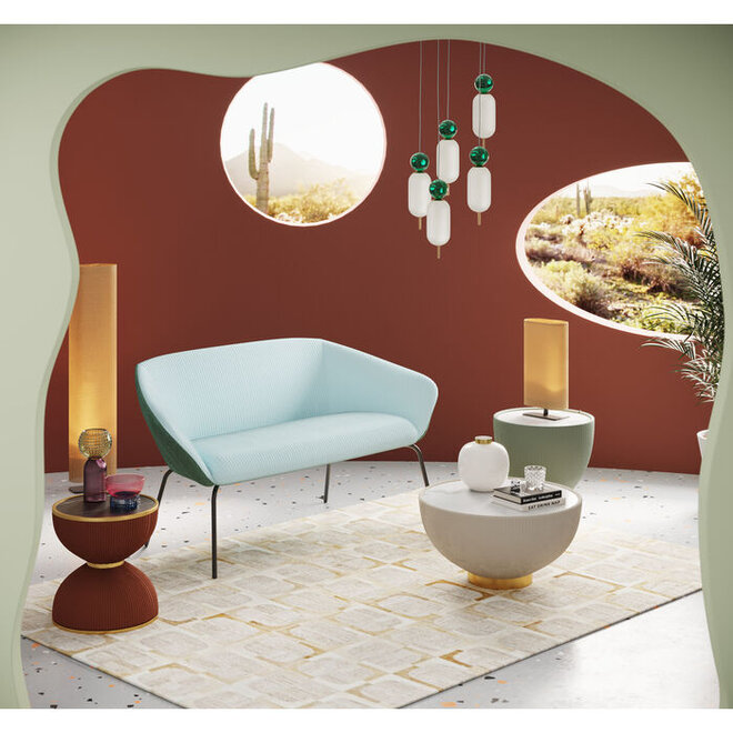 Bijzettafel Endless Vegas oranje H49cm