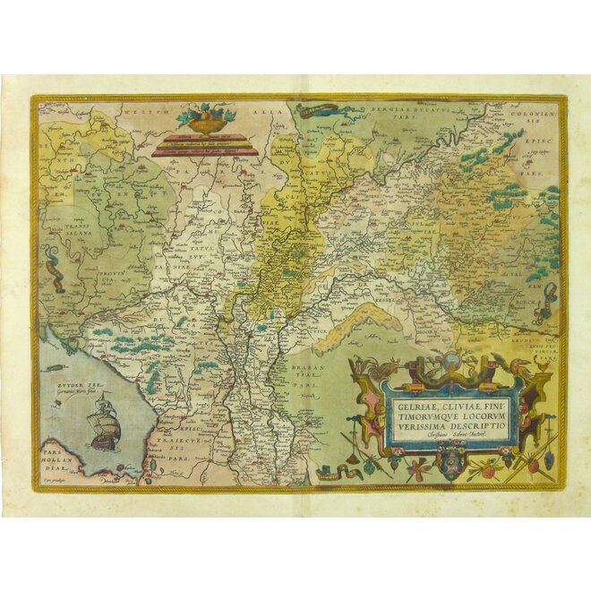 Collectie Gouldmaps - Gelderland, Kleef – Gelriae, Cliviae (..).; A. Ortelius – 1584