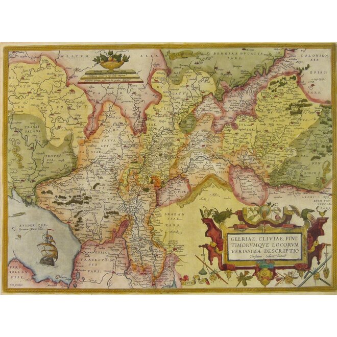 Collectie Gouldmaps - Gelderland, Kleef – Gelriae, Cliviae (..).; A. Ortelius – 1580