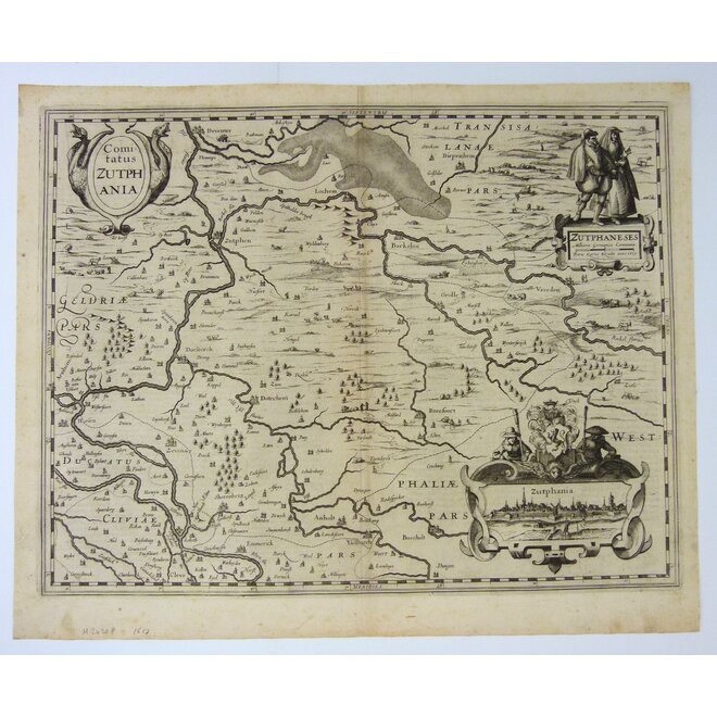 Collectie Gouldmaps - Zutphen – Zutphania; Petrus Kaerius – 1617