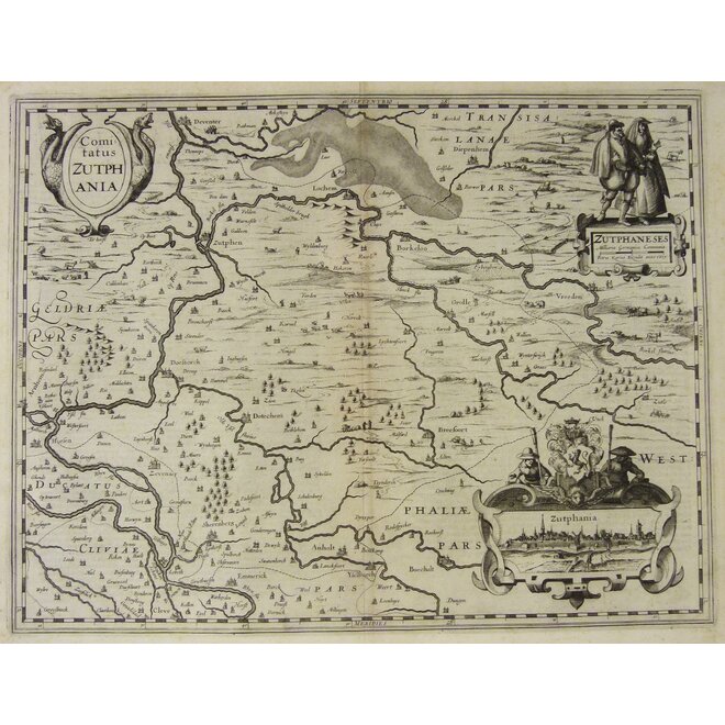 Collectie Gouldmaps - Zutphen – Zutphania; Petrus Kaerius – 1617