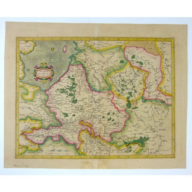 Collectie Gouldmaps - Gelderland, Overijssel – Geldria et Transysulana; G. Mercator & H. Hondius – 1623