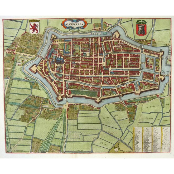 Collectie Gouldmaps - Alkmaar – Alckmaria. ; F. de Wit / J. Janssonius – 1698