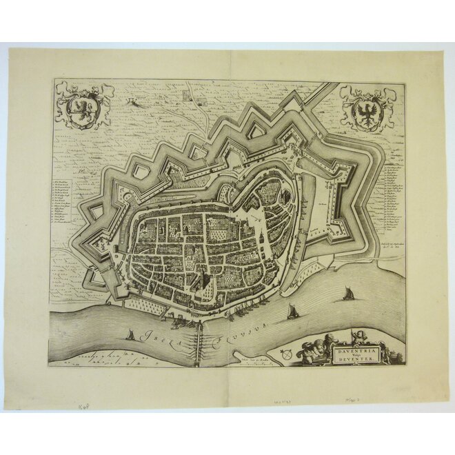 Collectie Gouldmaps - Deventer - Daventria (..); F. de Wit / J. Blaeu - 1698