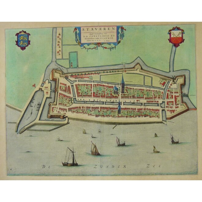 Collectie Gouldmaps - Stavoren – Staveren.; J. Blaeu – 1649