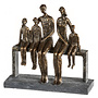 Figuur 'We Are Family', polyresin, antique bronze finish, H25cm