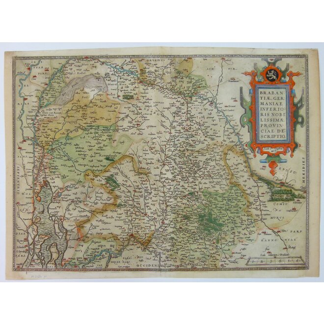 Collectie Gouldmaps - Brabant - Brabantiae Germaniae Inferioris (..).; A. Ortelius - 1584