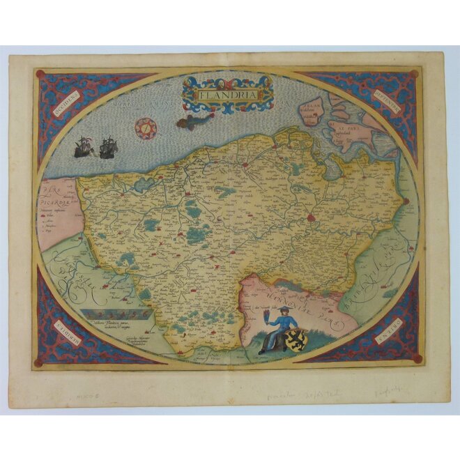 Collectie Gouldmaps - Vlaanderen - Flandria.; A. Ortelius / G. Mercator - 1579