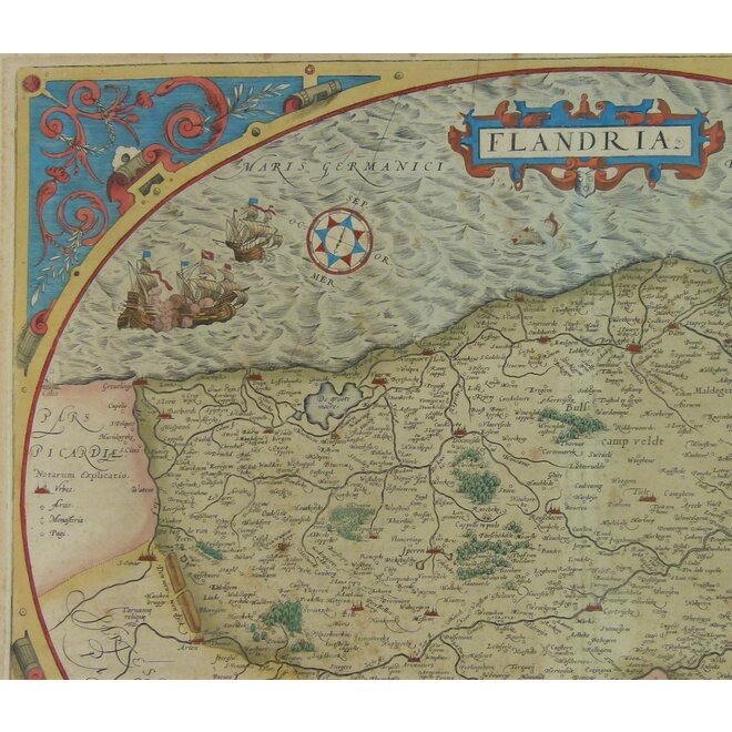 Collectie Gouldmaps - Vlaanderen - Flandria.; A. Ortelius / G. Mercator - 1574