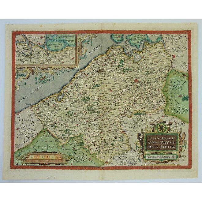 Collectie Gouldmaps - Vlaanderen - Flandriae (..).; A. Ortelius - 1592