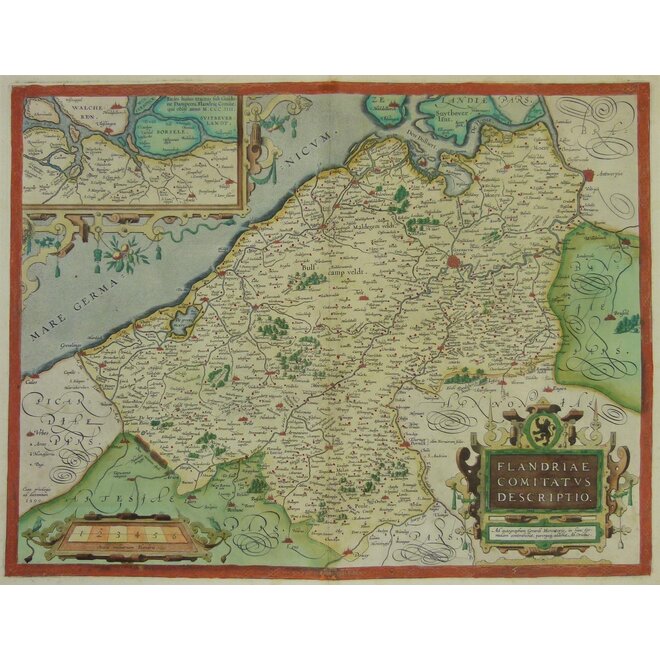 Collectie Gouldmaps - Vlaanderen - Flandriae (..).; A. Ortelius - 1592