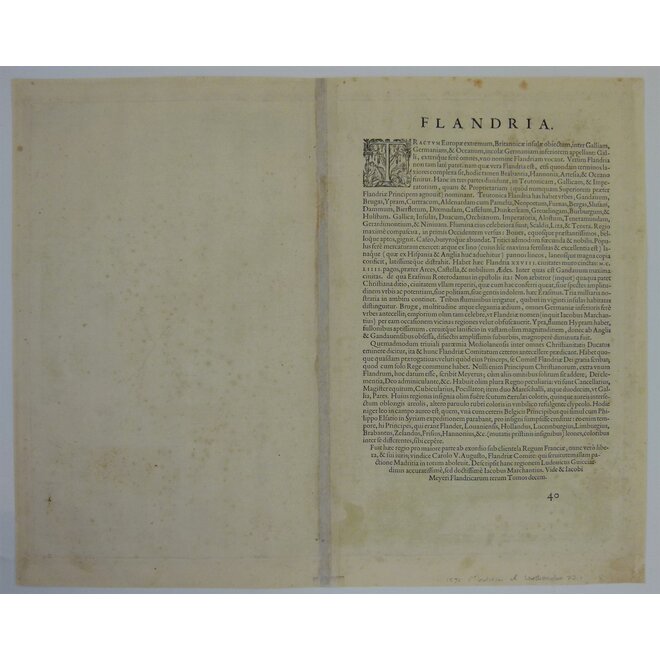 Collectie Gouldmaps - Vlaanderen - Flandriae (..).; A. Ortelius - 1592