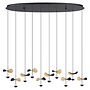 Hanglamp Wings of Light Zwart Goud