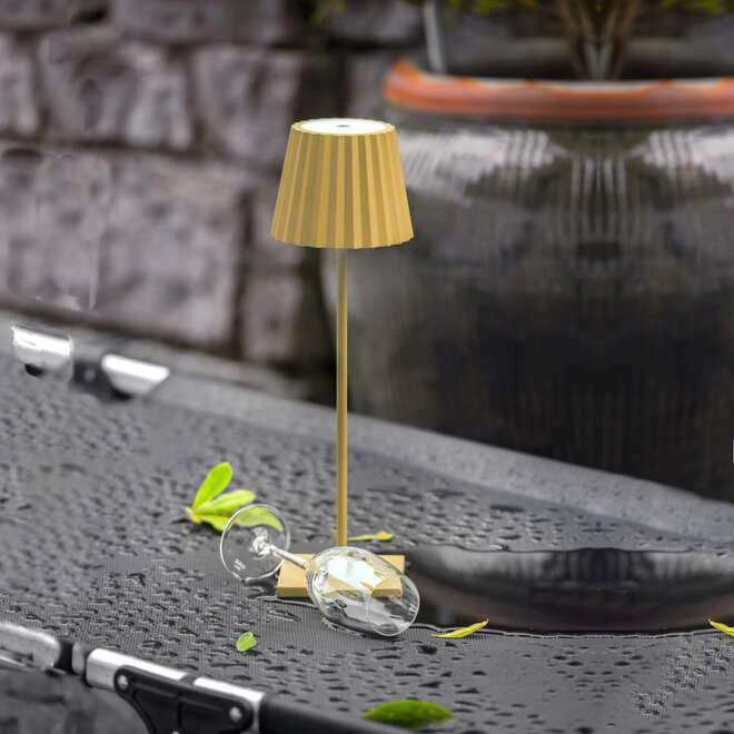 Oplaadbare Tafellamp Troll LED Geel