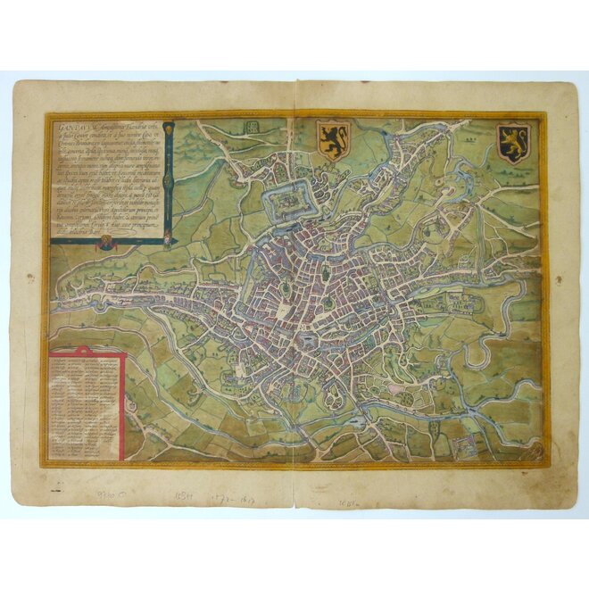 Collectie Gouldmaps - Gent – Gandavum (..).; G. Braun & F. Hogenberg – 1572-1617