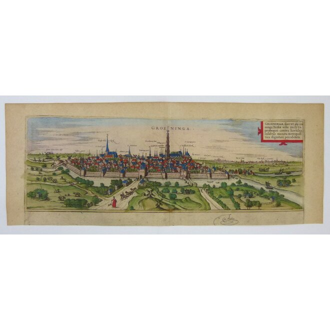 Collectie Gouldmaps - Groningen – Groeninga. – G. Braun & F. Hogenberg – 1572-1617