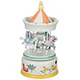Houten Carrousel Pastel groot, gedecoreerd met eendjes - Copy