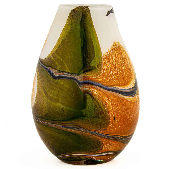 Glass Art Vaas Organic Indian Summer