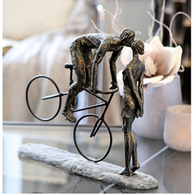 Decoratief Figuur 'Kiss Me' brons gespoten