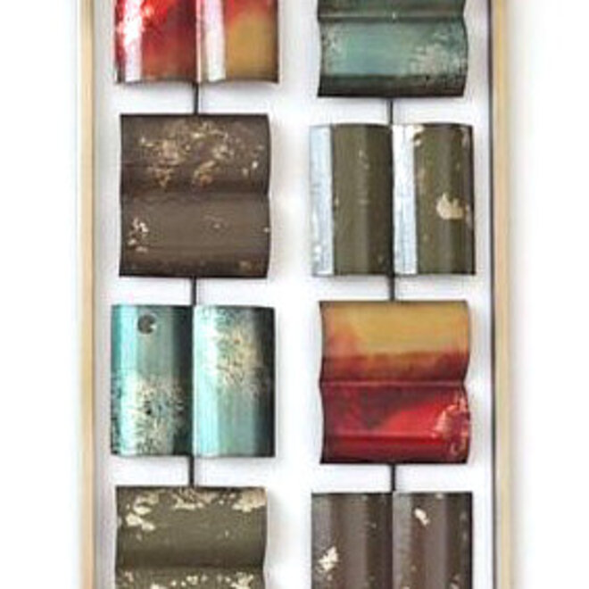 Frame Art Wavy Squares 73x28