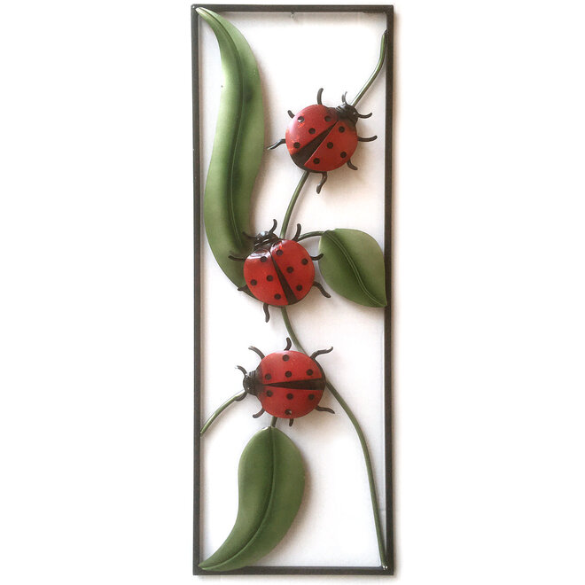 Wall Art Ladybugs in Frame 90x30