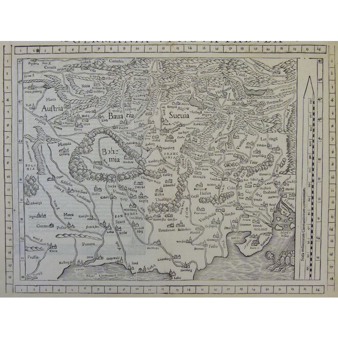 Collectie Gouldmaps - Duitsland - Nederland; Sebastian Münster -  Germania - 1552