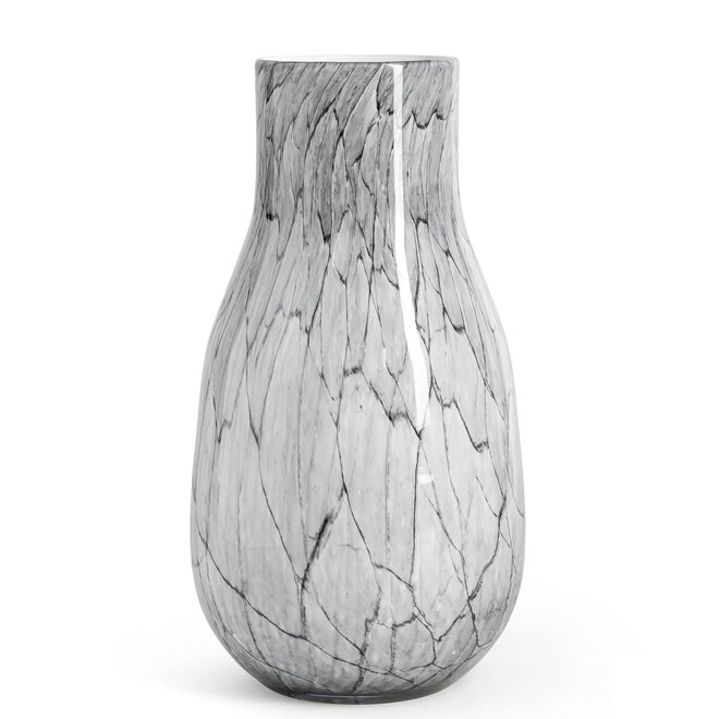 Glass Art Vaas Verona Cement Grey
