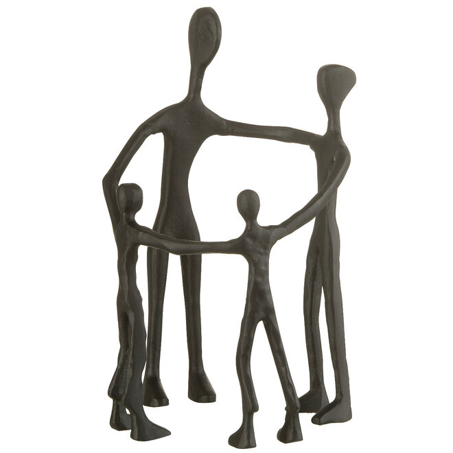 Metaal Sculptuur Familie Kring