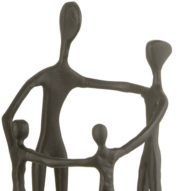 Metaal Sculptuur Familie Kring