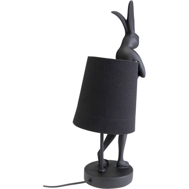 Table Lamp Animal Rabbit Matt Black H50cm