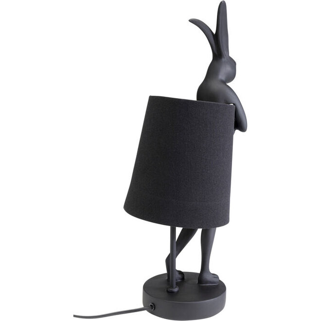 Table Lamp Animal Rabbit Matt Black