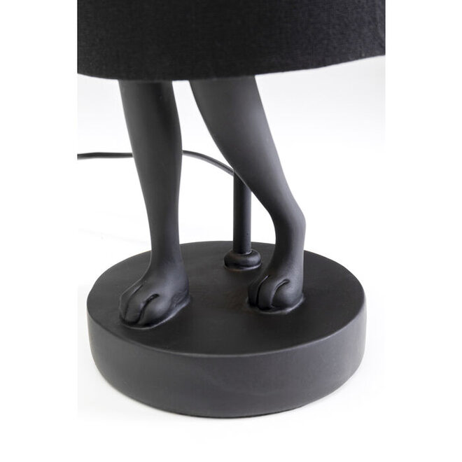 Table Lamp Animal Rabbit Matt Black H50cm