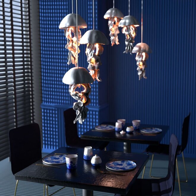 Hanglamp Kwal Ava, Wit