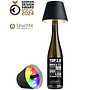 Sompex TOP 2.0 oplaadbare RGB fleslamp, zwart
