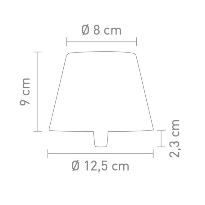 Sompex TOP 2.0 oplaadbare RGB fleslamp, zwart